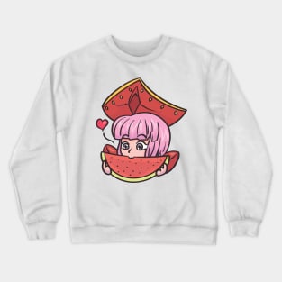 Diana Silvernale Watermelon - Summer Gaming Crewneck Sweatshirt